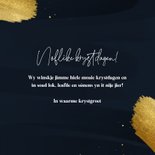 Friese kerstkaart noflike krystdagen donkerblauw goud 3