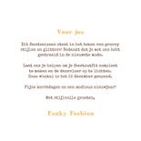 Funky groovy kerstkaart typografie flower power xmas 3