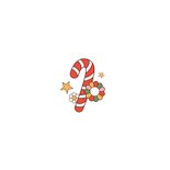 Funky groovy kerstkaart typografie flower power xmas Achterkant