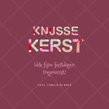 Funky kerstkaart kerstsokken typografie knusse kerst 3