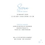 Geboorte jongen plankje babyspulletjes 3