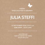 Geboorte Meisje Silhouet Vlinder 3