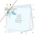 Geboorte papiertjes veren 2