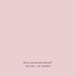 Geboortekaart bakfiets baby meisje met grote zus en broer 2