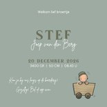 Geboortekaart hoera een broertje grote broer 3