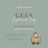 Geboortekaart hoera een broertje grote zus 3