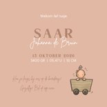 Geboortekaart Hoera een zusje op de boerderij 3