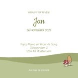 Geboortekaart jongen tweede kindje broer met broertje herfst 3