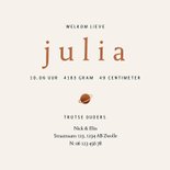 Geboortekaart landschap blauw roze maan en planeetjes koper 3