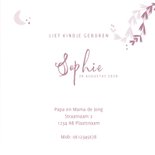 Geboortekaart meisje lief koalabeertje hartjes sterren maan 3