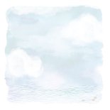 Geboortekaart met pinguin op ijsschots Achterkant