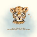 Geboortekaart panter welpje 2