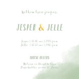 Geboortekaart tweeling vosjes jongen waterverf achtergrond 3