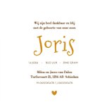 Geboortekaart welpje zittend 3