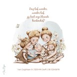 Geboortekaartje 5e broertje met groot gezin in bloemenweide 2