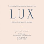 Geboortekaartje boog blauw groen ruitjes met maan modern 3