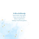 Geboortekaartje broertje foto hartjes aquarel 2