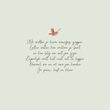 Geboortekaartje broertje zusje hertjes unisex bloemetjes 2