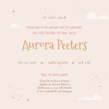 Geboortekaartje dromerig sprookje vlinders wolken sterren 3