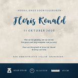 Geboortekaartje grote zus en broertje silhouet hand in hand  3