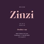 Geboortekaartje holografisch maantje en sterren 3