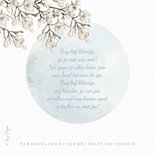 Geboortekaartje ijsbeer familie onder de maan en bloemen 2