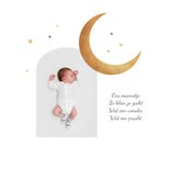 Geboortekaartje islamitisch moskee maan sterren hartjes  2