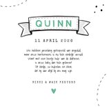 Geboortekaartje jongen doodle illustratie foto stoer 3