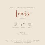 Geboortekaartje jongen met Leeuw tussen de bloemen 3