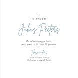 Geboortekaartje jongen pinguin hartjes lief 3