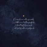 Geboortekaartje jongen sterren goud donkerblauw 2