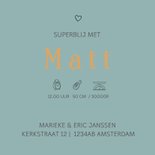 Geboortekaartje jongen trapauto  3