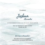 Geboortekaartje kleine walvis met hartjes blauw 3