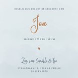 Geboortekaartje landschap natuur zonsopkomst foliedruk 3