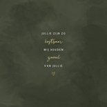 Geboortekaartje lijntekening van tweeling groene achtergrond 2