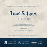 Geboortekaartje maan -  silhouet jongen en meisje tweeling 3