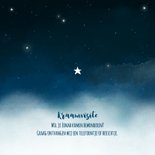 Geboortekaartje maan sterren wolken jongen 2