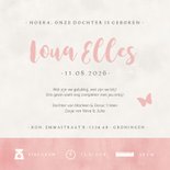 Geboortekaartje meisje met silhouet van 3 zusjes in maan 3