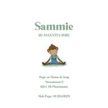 Geboortekaartje met een lief aapje 3