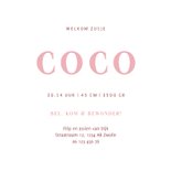 Geboortekaartje met lieve vogeltjes voor een zusje 3