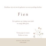 Geboortekaartje naturel wieg 3