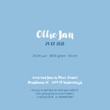 Geboortekaartje olifant met jongetje 3