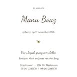 Geboortekaartje pentekening baby grote broer in kleur 3