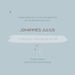 Geboortekaartje planeten blauw 3