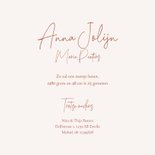 Geboortekaartje regenboog aardetinten pastel modern abstract 3