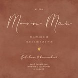 Geboortekaartje regenboog met goudfolie 3