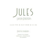 Geboortekaartje retro sterren botanisch groen maan 3