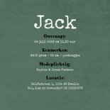 Geboortekaartje rompertje crimineel boefje stoer hartjes 3