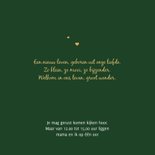 Geboortekaartje schattig giraf hartjes goud 2