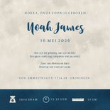 Geboortekaartje silhouet 3 broers hand in hand in volle maan 3